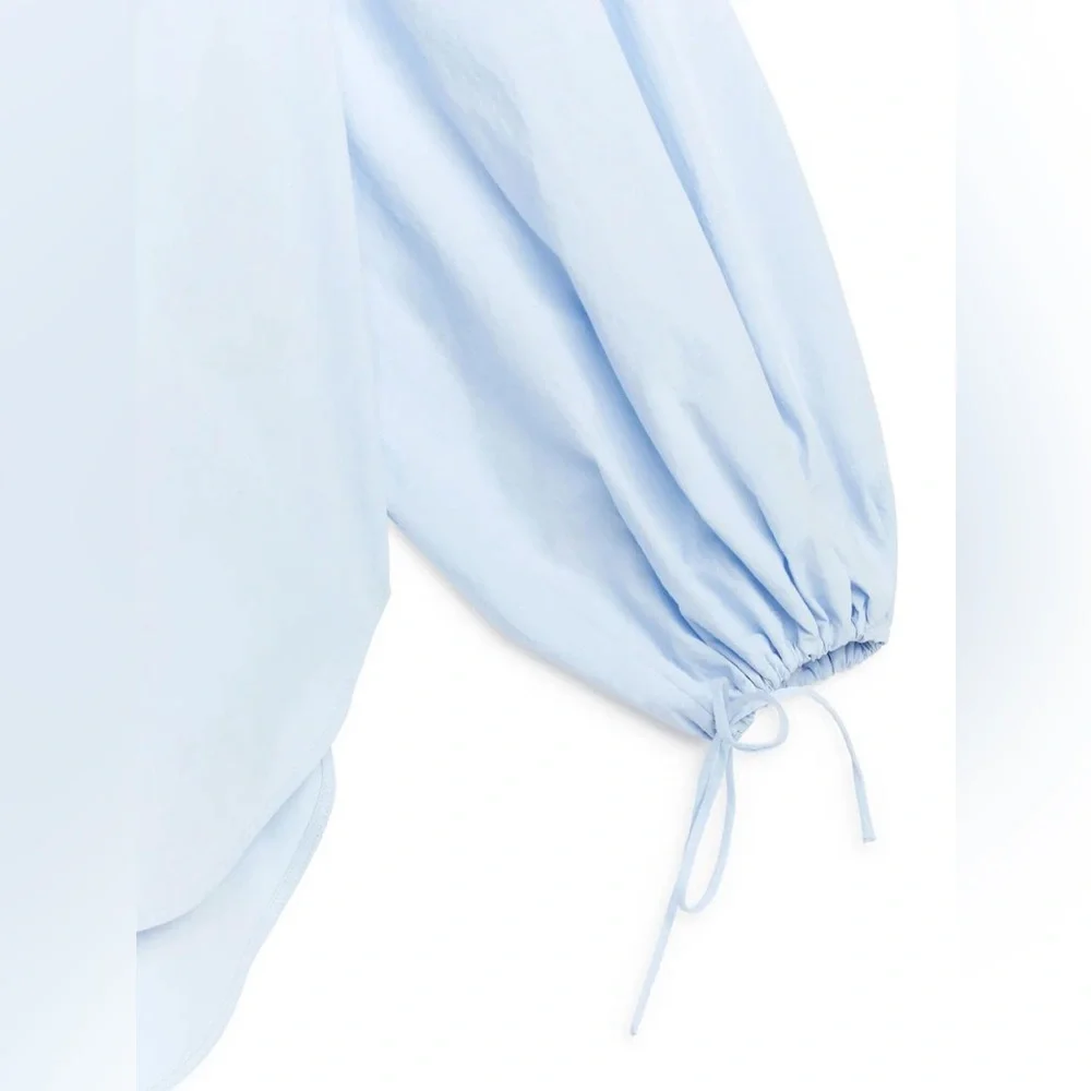 Arket Puff Sleeve Balloon Sleeve Blouse Top Worn Once! 38 - Picture 4 of 16